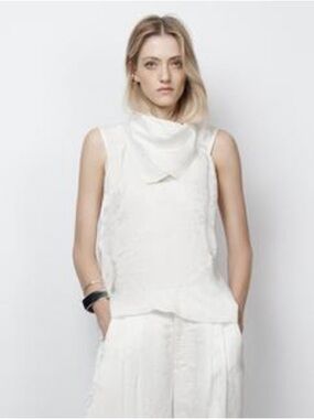 NWT Zara Woman Bloggers Fav ZW COLLECTION LIMITED EDITION JACQUARD TOP Size L